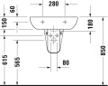 Duravit D-Code 60 cm-es mosdó