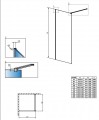 Radaway Modo New II. zuhanyfal 90x200 cm