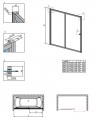 Radaway Vesta DWJ kádparaván 150 cm