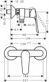 Hansgrohe Logis E fali zuhanycsaptelep 71602000