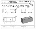 Kolpa San Elektra 170x80 cm kád + előlap szett kádvázzal együtt