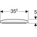 Geberit Selnova Square lecsapódásmentes WC ülőke