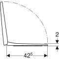 Geberit Selnova Square lecsapódásmentes WC ülőke