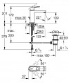 Grohe Eurocube magas mosdó csaptelep, leeresztővel 23445000