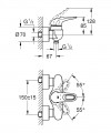 Grohe Eurostyle fehér zuhanycsaptelep, lyukas fogantyús 33590LS3