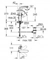 Grohe Eurostyle magas, ívelt mosdócsaptelep, lyukas fogantyús, húzórudas leeresztővel 23569003