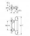 Grohe Grohtherm 1000 termosztátos zuhanycsaptelep 34143003