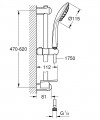 Grohe Euphoria 110 Duo 2 funkciós rudas zuhanyszett 27242001