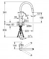 Grohe Eurosmart Cosmopolitan kihúzható fejes mosogató csaptelep 31481001