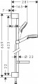 Hansgrohe Crometta Vario-Unica Croma rudas zuhanyszet, szappntartóval 26553400