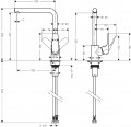 Hansgrohe Focus fekete egykaros mosogató csaptelep 31817670