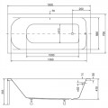 Besco Continea 150x70 cm akril kád