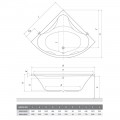 Roltechnik Sabrina Neo 140x140 cm akril sarokkád